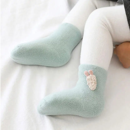 3 Pairs Warm Baby Cotton Socks